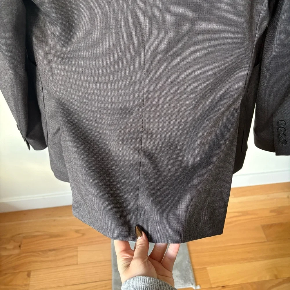 BONOBOS Jetsetter Stretch Italian Wool Charcoal Gray Blazer Jacket EUC Size 42R